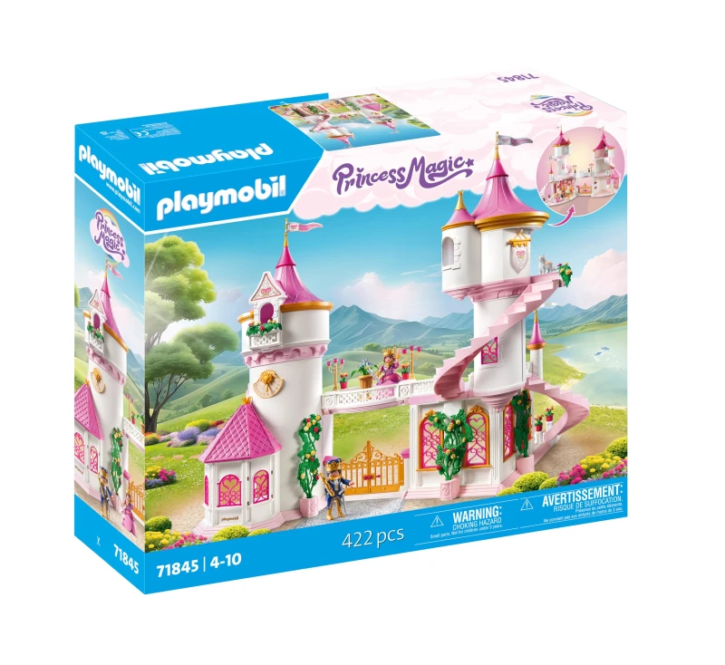 Image of Playmobil Princess Magic Princess Castle with Royal Couple Princess Toy Castle Playset Fairy Tale Toy for Kids Aged 4+ 71845