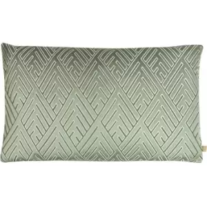 Image of Kai Demeter Geometric Cushion Cover (One Size) (Mint) - Mint