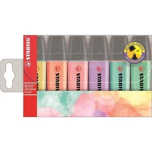 Stabilo Boss Pastel Highlighters Chisel Tip 2 5mm Pastel Ast Ref 706 2