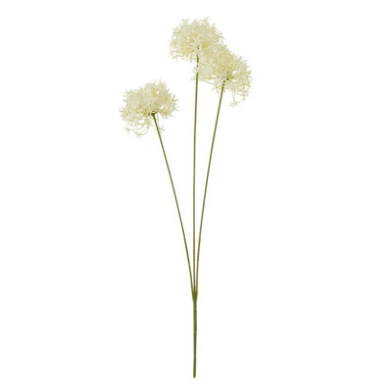 Image of Hill Interiors Triple Allium Spray Artificial Flower Cream (One Size)