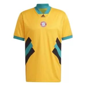 Image of adidas Bayern Munich Icon Retro Shirt Mens - Gold
