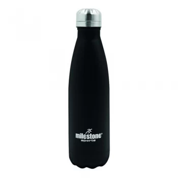 image of Drinking Bottle Double Walled Stainless Steel 500ml Black 52100