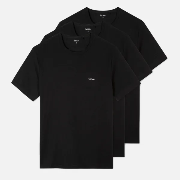 Image of Paul Smith Loungewear Three-Pack Organic Cotton-Jersey T-Shirts - XXL