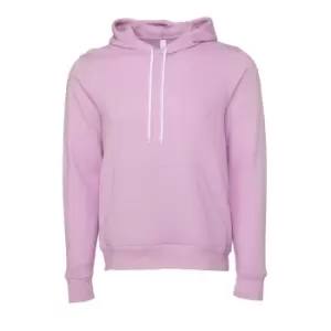 image of Bella + Canvas Unisex Pullover Polycotton Fleece Hooded Sweatshirt / Hoodie (XS) (Lilac)