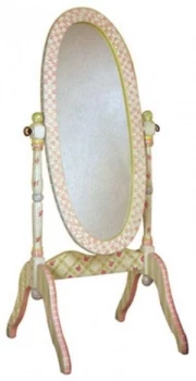 Image of Fantasy Fields Crackled Rose Free Standing Mirror