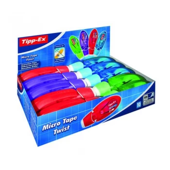 Image of Tipp-Ex Micro Tape Twist 5mmx8m Correction Tape Blue Pack of 10