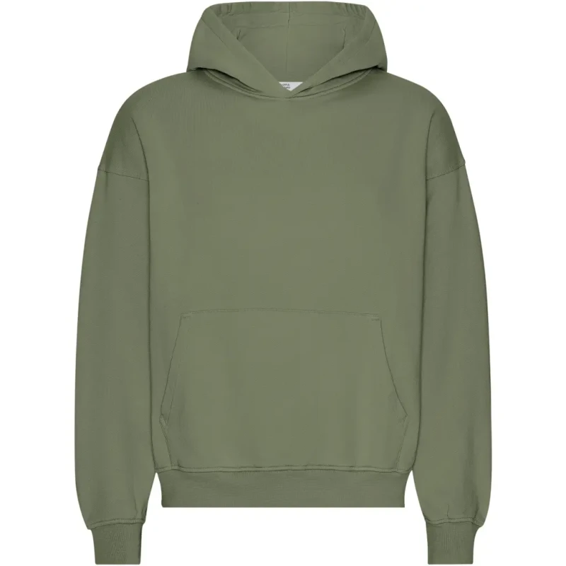 Image of Colorful Standard Oversized hooded sweatshirt Colorful Standard Organic Dusty Olive Vert Unisex L