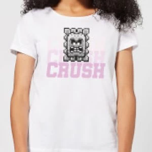 Image of Super Mario CRUSH CRUSH CRUSH Womens T-Shirt - White - 3XL