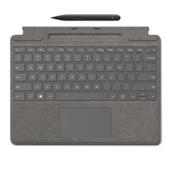 image of Microsoft Microsoft Signature with Slim Pen 2 Platinum Microsoft Cover port QWERTY UK English 8X8-00063