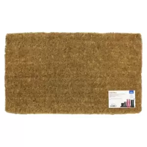 image of JVL Ryburn Plain Natural Coir Mat, 40x68cm