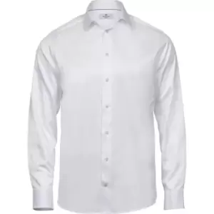 Image of Tee Jays Mens Luxury Comfort Fit Long Sleeve Oxford Shirt (3XL) (White)