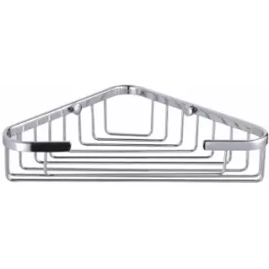 image of Showerdrape - High Quality Rust Proof Stainless Steel “ClasicoLarge Corner Bathroom / Bath Basket - Stainless Steel