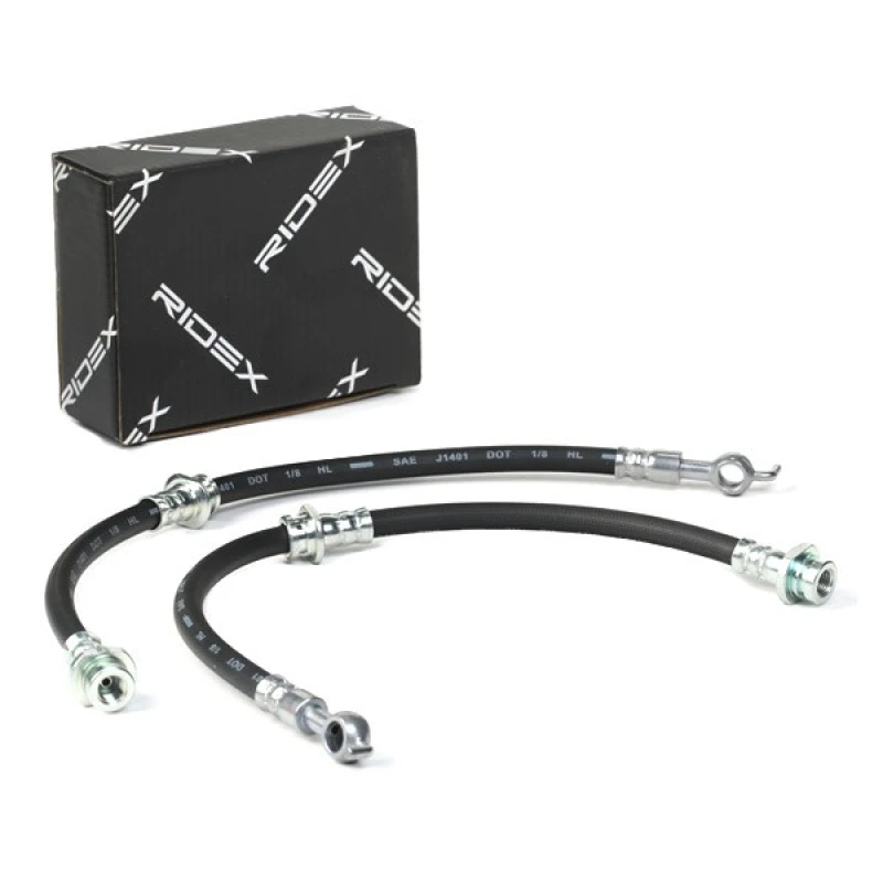 Image of RIDEX 83B0971 Brake Hose Front Axle Brake Hose (83)