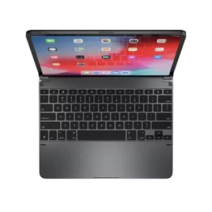 image of 12.9" QWERTY American English US Bluetooth Wireless Keyboard for iPad Pro 3rd 4th Gen Backlit Keys Aluminium Space Grey