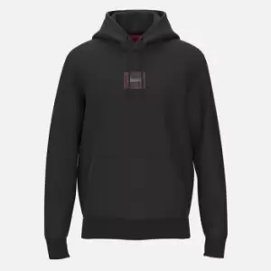 Image of HUGO Dorage Logo Cotton Hoodie - L