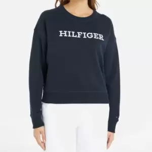 Image of Tommy Hilfiger Cotton-Jersey Logo Sweatshirt - M