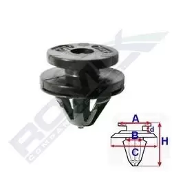 Image of ROMIX Clip C30826 RENAULT,CITROEN,TWINGO I (C06_),CLIO II (BB0/1/2_, CB0/1/2_),SCENIC II (JM0/1_),MASTER III Kasten (FV),MASTER II Kasten (FD)