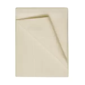 image of Belledorm 400 Thread Count Egyptian Cotton Flat Sheet (Single) (Cream)