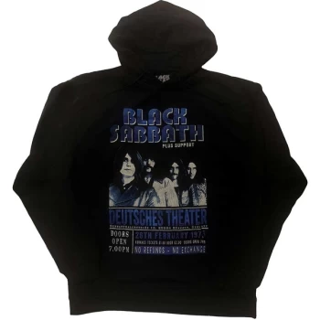 Image of Black Sabbath - Deutsches '73 Unisex Large Hoodie - Black