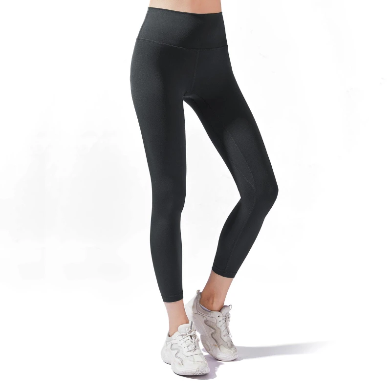 Image of Myga High-Waisted 7/8 YULA Yoga Leggings - Black unisex XS