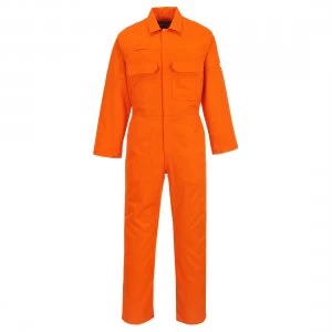 image of Biz Weld Mens Flame Resistant Overall Orange 2XL 32"