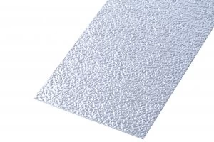 image of Wickes Metal Sheet Uncoated Aluminium Roughcast Effect 250 x 500mm