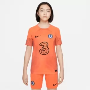 Image of Nike FC 2022/23 Stadium Goalkeeper Big Kids Nike Dri-FIT Soccer Jersey - Orange