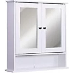 image of kleankin Wall Cabinet 834-182 MDF White 130 mm x 560 mm x 580 mm