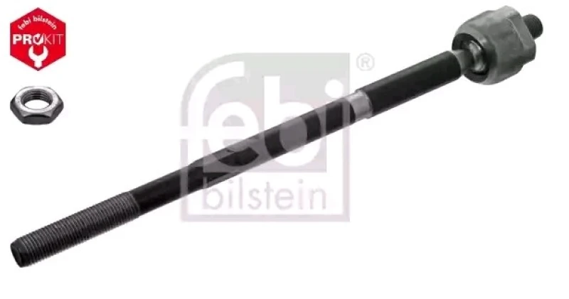 Image of FEBI BILSTEIN 49671 Inner Tie Rod OE Turbo NEW, Front Axle Right, with counter nut Inner Tie Rod (51)