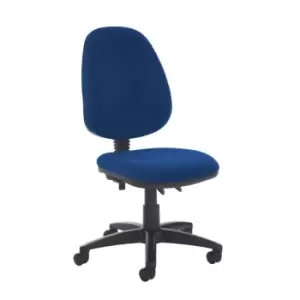 Image of Dams MTO Jota High Back PCB Operator Chair with No Arms - Ocean Blue Vinyl