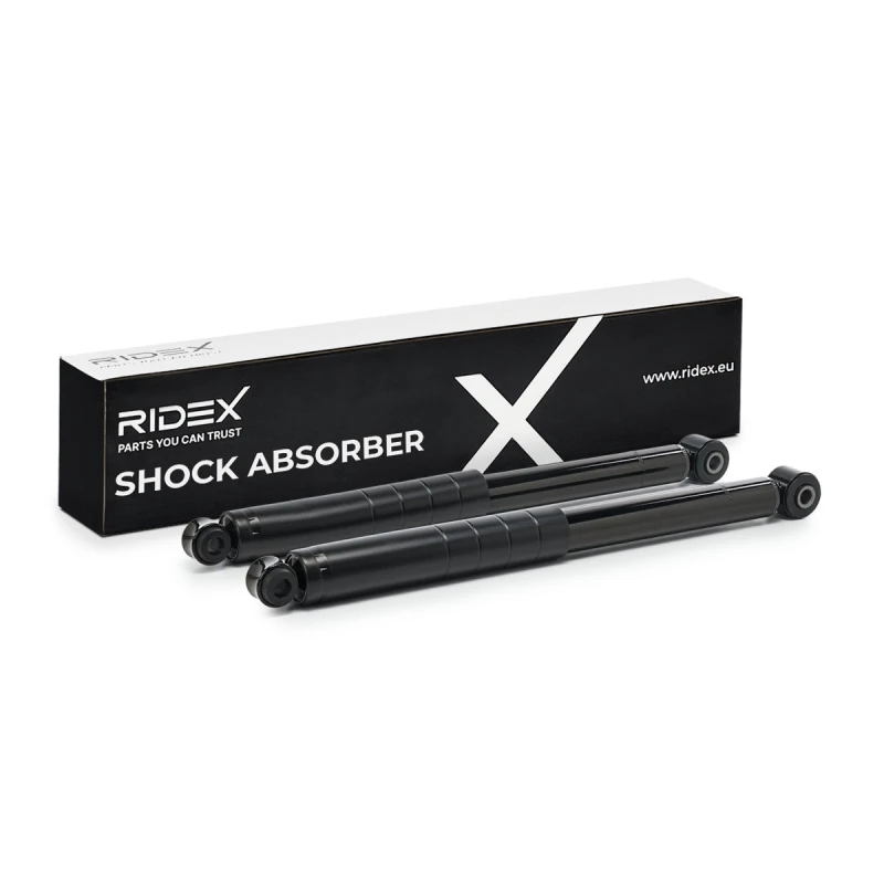 Image of RIDEX 854S20504 Shock absorber Rear Axle both sides, Gas Pressure, Twin-Tube Shock Absorber (854)