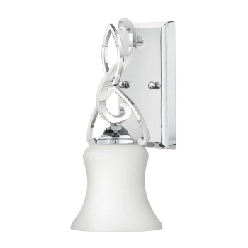 image of Elstead - Brooke - 1 Light Bathroom Wall Light Polished Chrome IP44, G9