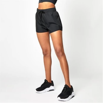 image of USA Pro 2-in-1 Runner Shorts - Black