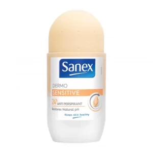 Image of Sanex Sensitive Roll On Deodorant 50ml