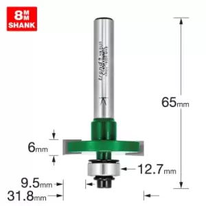 Image of Trend CRAFTPRO One Piece Slotting Router Cutter 6mm 31.8mm 8mm