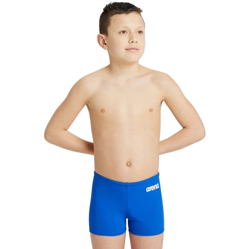 Image of Arena Boy's Swim Short - Blue Blue 14 Years