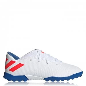 Image of adidas Nemeziz Messi 19.3 Childrens Astro Turf Trainers - White/Red/Blue