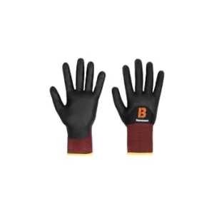 Image of Cut Resistant Gloves, Nitrile Foam Coated, Black, Size 10