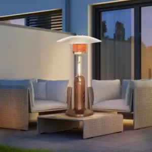 image of Outsunny Gas Patio Heater with Tip-over Protection - Brown