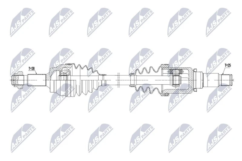 Image of NTY Drive shaft NTY NPW-PE-138