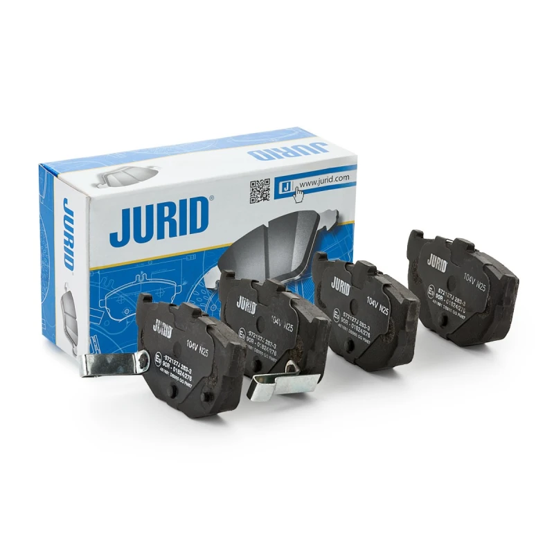 Image of JURID 572127J Brake pad set with acoustic wear warning, without accessories Brake Pad Set,disc brake (402)