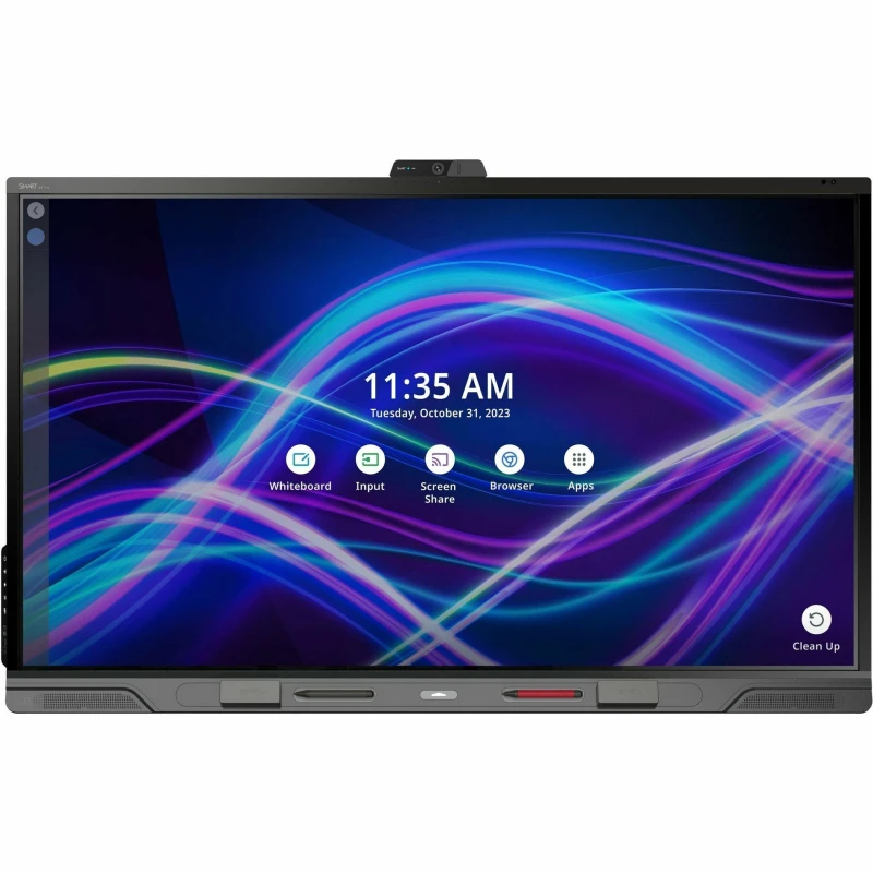 Image of Smart SMART Technologies QX Pro interactive whiteboard 2.18 m (86") 3840 x 2160 pixels Touch Screen Black USB / Bluetooth SBID-QX286-P