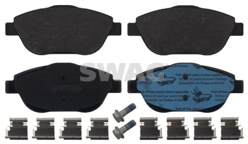 Image of Brake pad set SWAG 62 91 6888