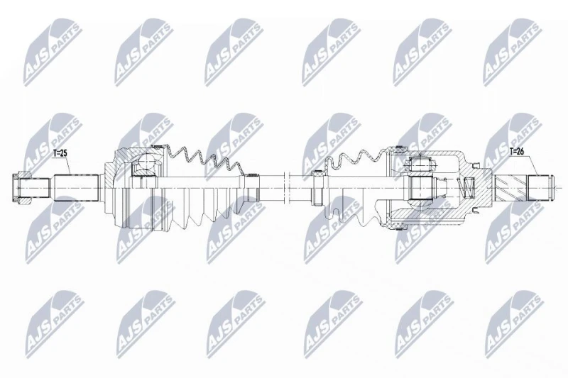 Image of NTY Drive shaft NTY NPW-RE-142