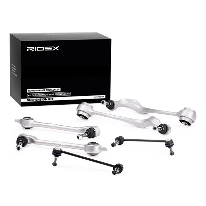 Image of RIDEX 772S0161 Control arm repair kit Front axle both sides, Control Arm Aluminium Suspension Kit (772)