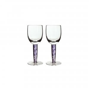 image of Denby Amethyst White Wine Glass Pack Of 2