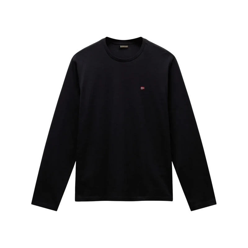 Image of Long sleeve T-Shirt Napapijri Salis Noir Male 2XL