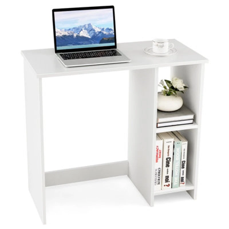 Image of Costway Small Computer Desk Home Office Desk Modern Study Writing Desk