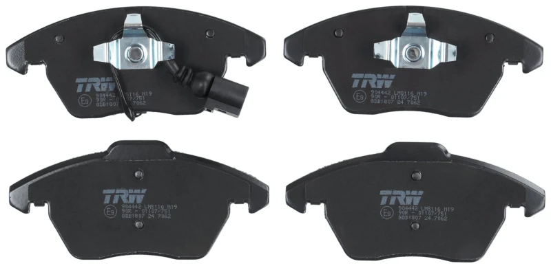 Image of TRW GDB1807 Brake pad set incl. wear warning contact Brake Pad Set,disc brake (402)
