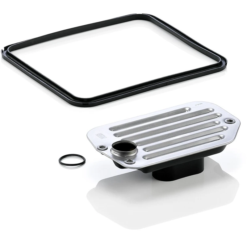 Image of MANN-FILTER H 2120 x KIT Hydraulic Filter Set, automatic transmission with gasket/seal, with oil sump gasket Hydraulic Filter Set,automatic transmiss